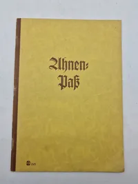 Original ubrugt tysk WW2 Ahnen pass