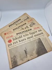 Lot originale aviser - månelandingen