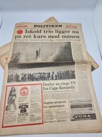 Lot originale aviser - månelandingen