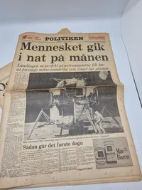 Lot originale aviser - månelandingen