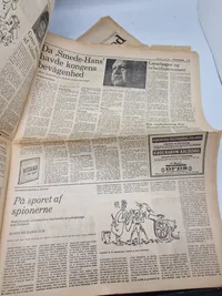 Lot originale aviser - månelandingen
