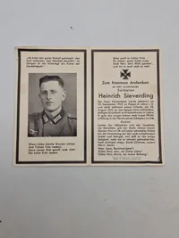 Originale tyske dødskort + billeder