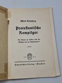 Alfred Rosenbergs
Protestantische Rompilger
Original bog, ww2