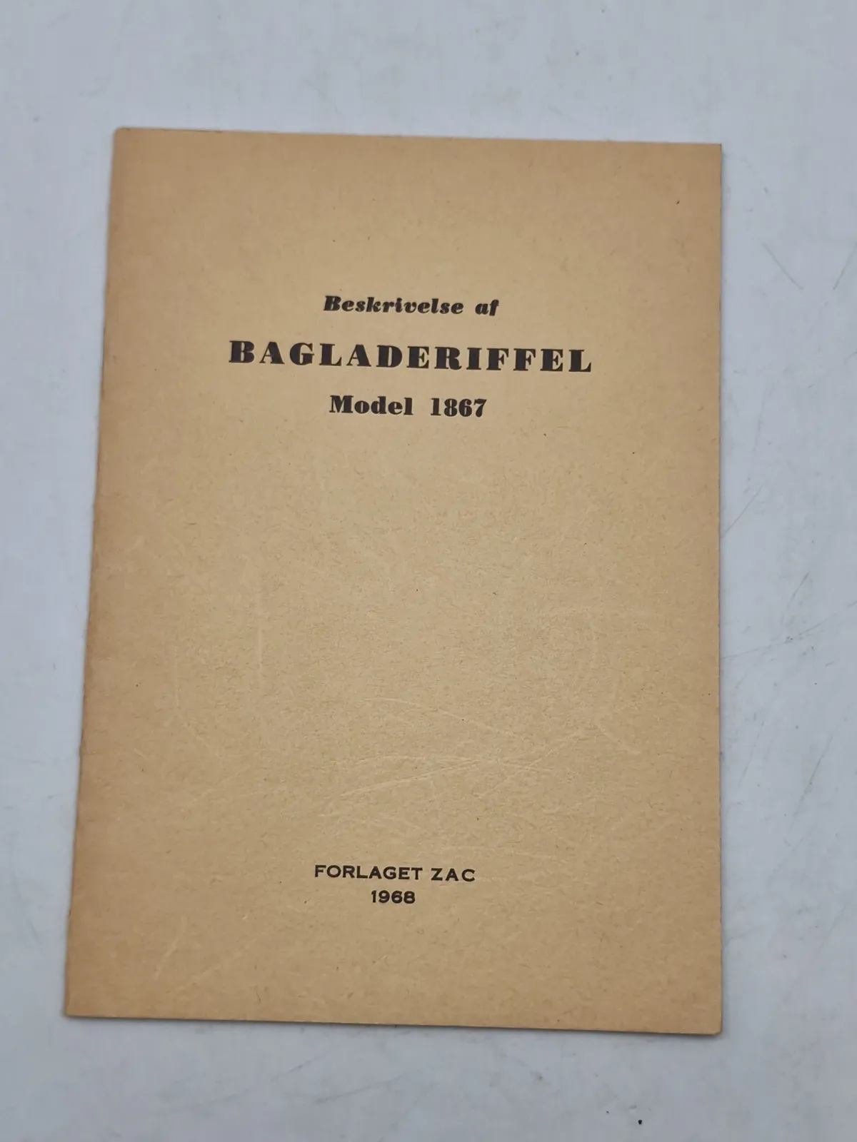 Beskrivelse af bagladeriffel model 1867