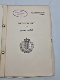 Reglement for gevær M/50