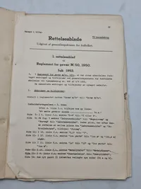 Reglement for gevær M/50