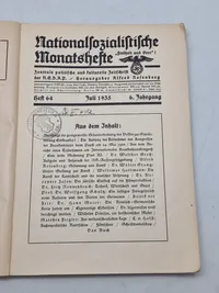 Originalt nationalsocialistisk månedshæfte - ww2