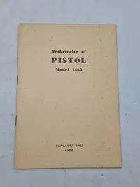 Beskrivelse af pistol model 1885