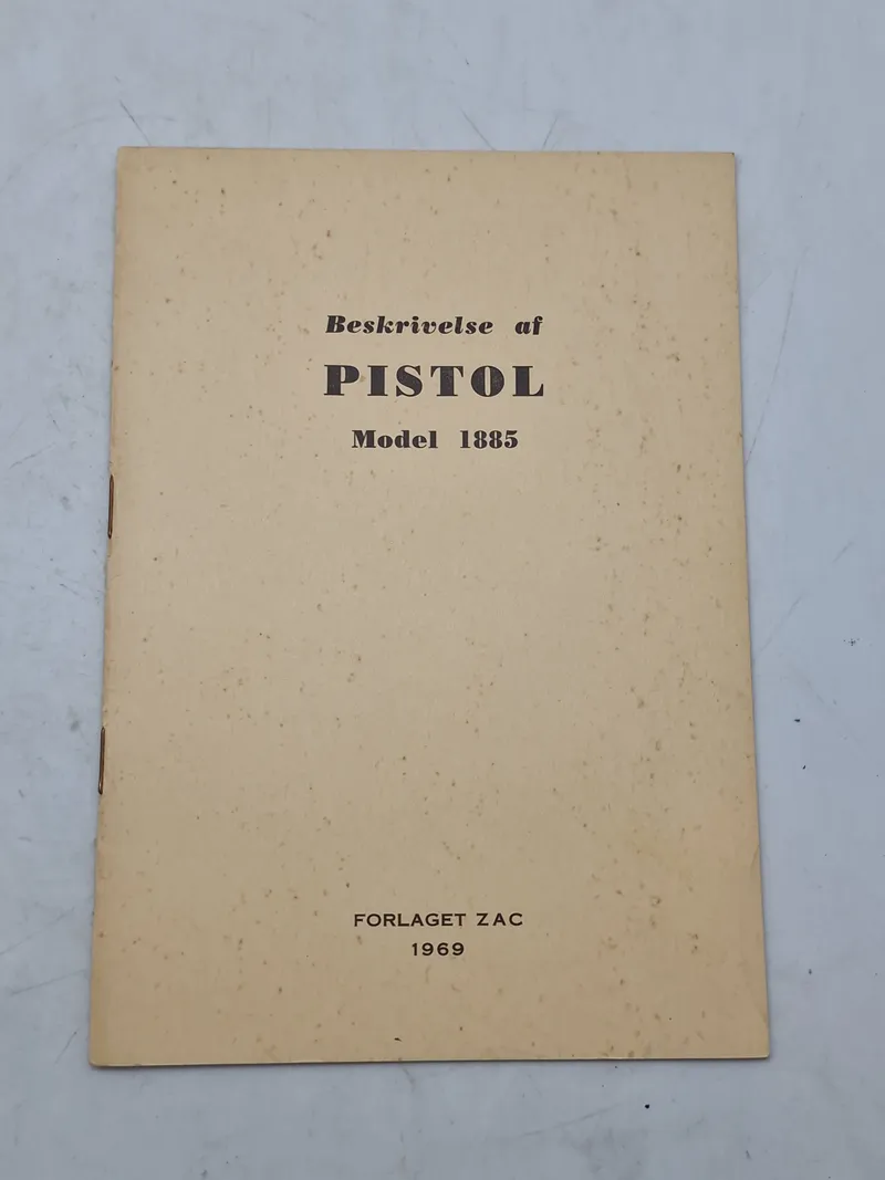 Beskrivelse af pistol model 1885