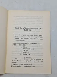 Beskrivelse af
OMDREJNINGSPISTOL
Model 1865