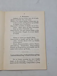 Beskrivelse af
OMDREJNINGSPISTOL
Model 1865
