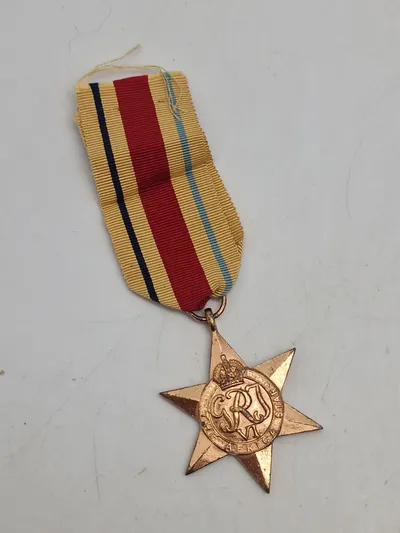 Original The Africa Star Navgiven til sydafrikaner - ww2