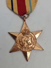 Original The Africa Star Navgiven til sydafrikaner - ww2