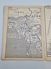 Originalt hæfte - Krigskort fra hele verden - 1945