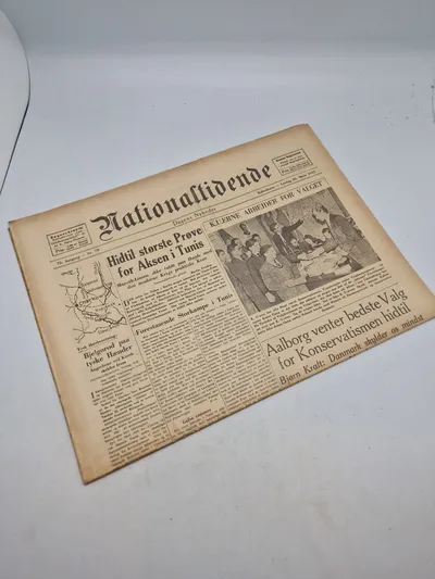 Originalt eks af Nationaltidende 1943
