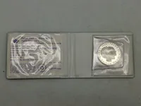 Original dansk sterlingsølv mønt - Det royale besøg i Storbritannien