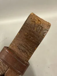 Dansk Feltflaske model 1873 for fodfolket, blæst på Holmegaard