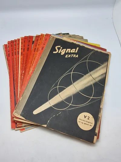 Samling originale signalblade - ww2