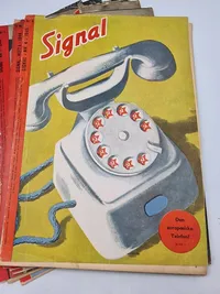 Samling originale signalblade - ww2