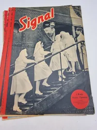 Samling originale signalblade - ww2