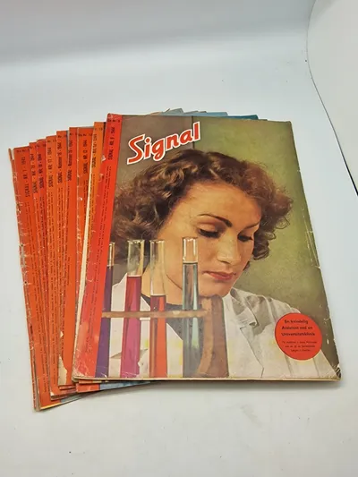 Samling originale signalblade - ww2