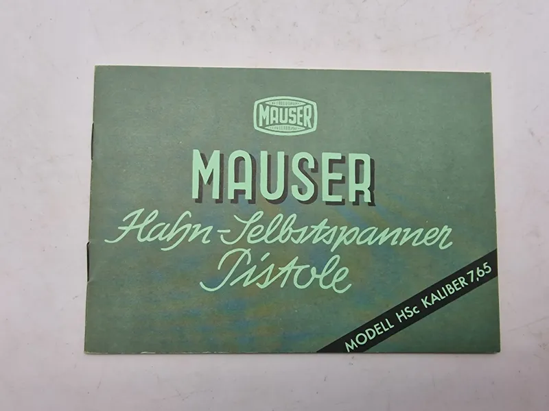 Instruktions manual for Mauser model HSC