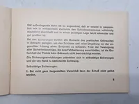 Instruktions manual for Mauser model HSC