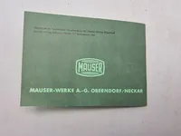 Instruktions manual for Mauser model HSC