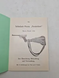 Instruktions manual for Luger marine model 1904 - genoptryk