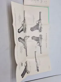 Instruktions manual for Luger marine model 1904 - genoptryk