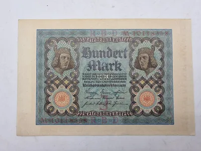 Original tysk Reichbanknote  UNC