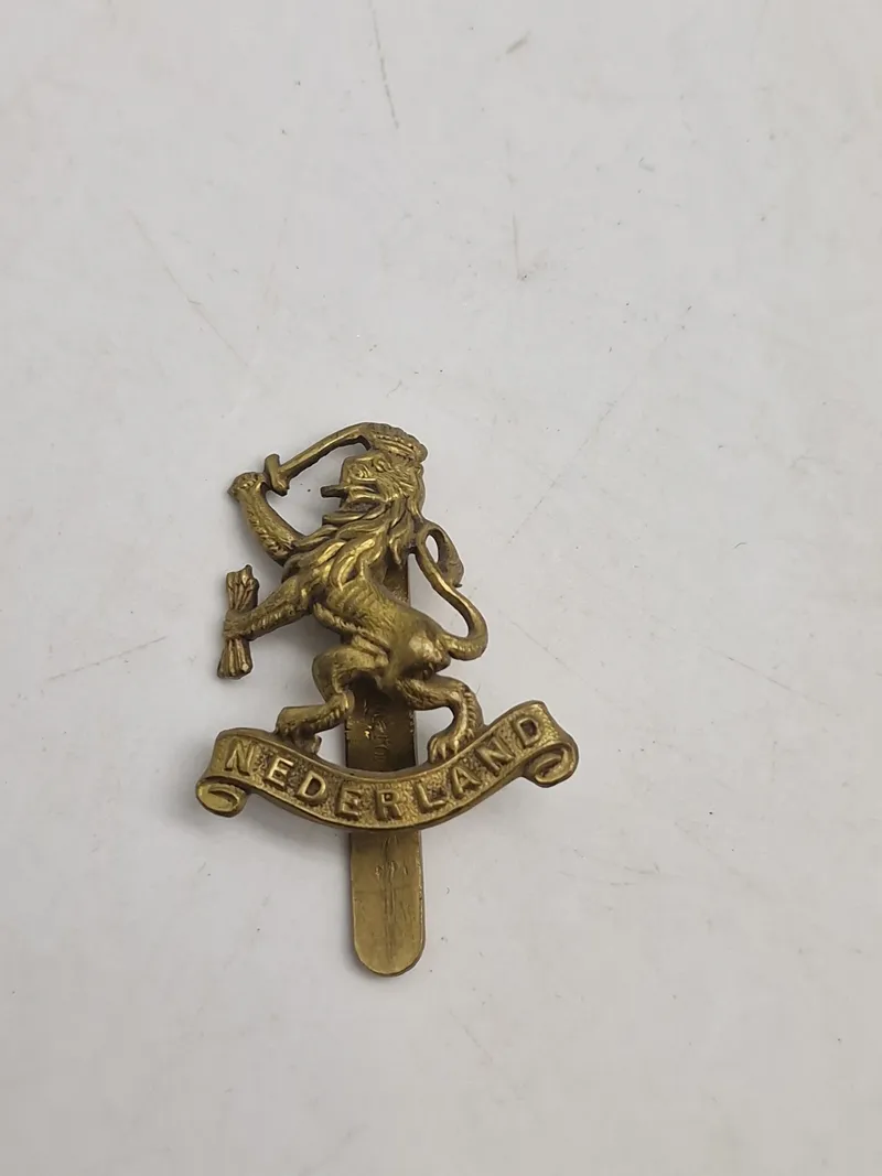 Originalt ww2 hollandsk baretmærke - Free Netherlands Forces