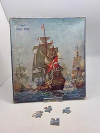 Original og komplet puslespil - slaget ved Køge bugt