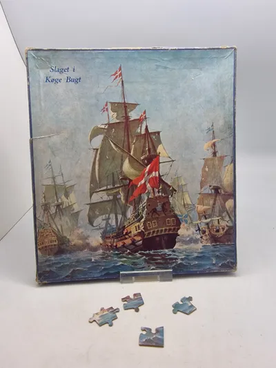 Original og komplet puslespil - slaget ved Køge bugt