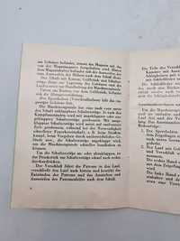 Tysk instruktions manual for MP40 maskinpistol -genoptryk