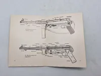 Tysk instruktions manual for MP40 maskinpistol -genoptryk