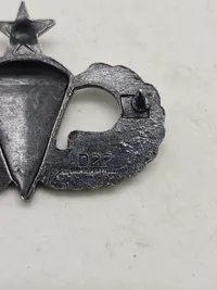 Original amerikansk faldskærmsvinge fra ww2 af sterlingsølv