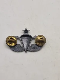 Original amerikansk faldskærmsvinge fra ww2 af sterlingsølv