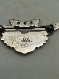 Original amerikansk aircrew wing fra ww2 af sterlingsølv