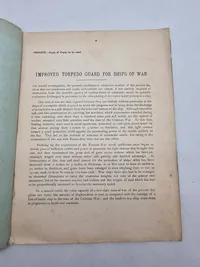 Improved torpedo guard for ships of war