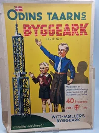 Originalt byggesæt forstillende Odins tårn (Blev sprængt af Peter gruppen i 1944)