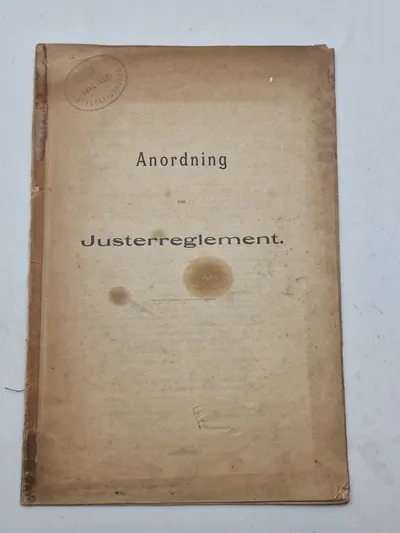 Anmodning - Justerreglement