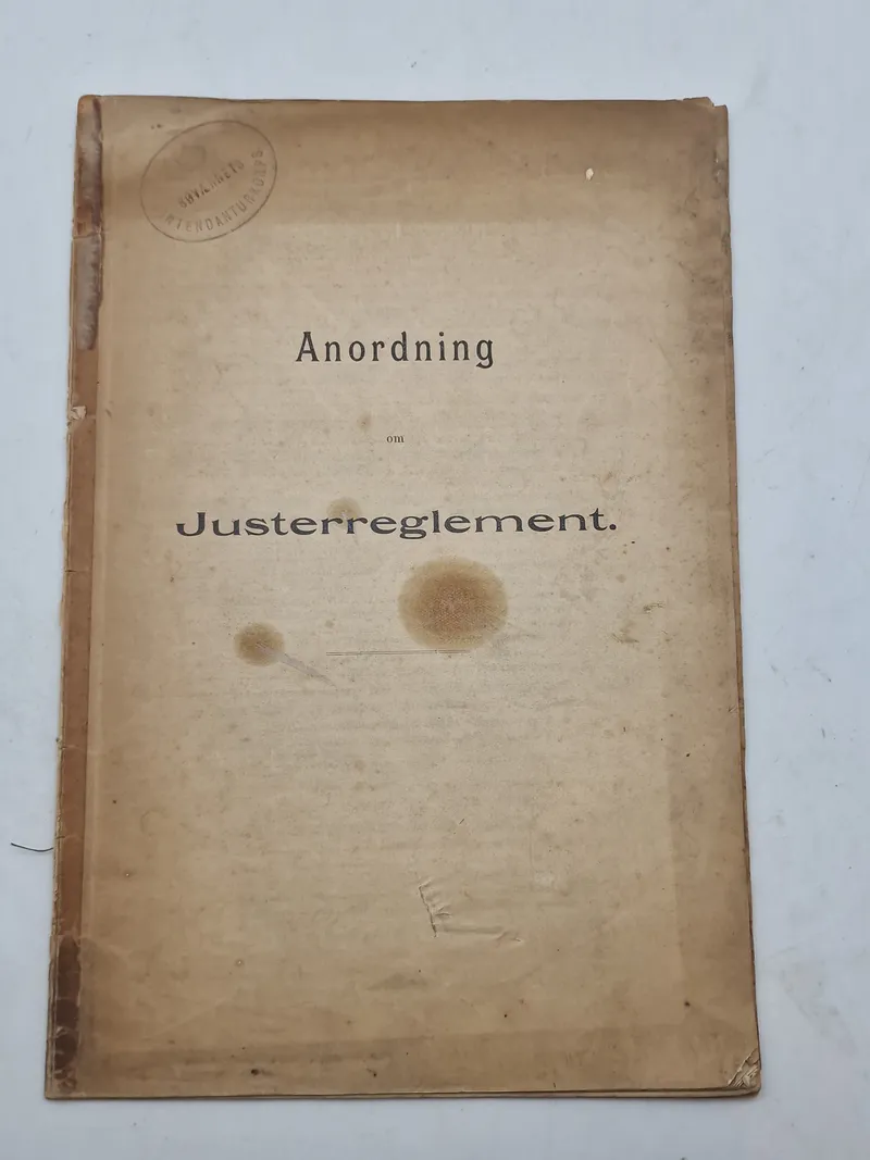 Anmodning - Justerreglement