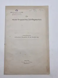 Ein neues Kruppsches Schiffsgeschütz