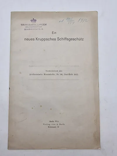 Ein neues Kruppsches Schiffsgeschütz