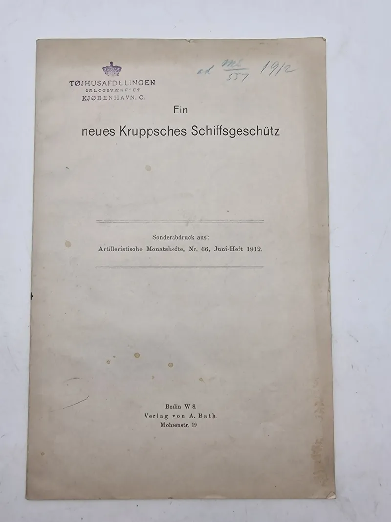 Ein neues Kruppsches Schiffsgeschütz