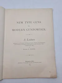 New type guns and modern gunpowder