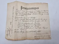 Sjældent originalt Lot med soldaterbog på 1864 soldat