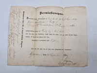 Sjældent originalt Lot med soldaterbog på 1864 soldat