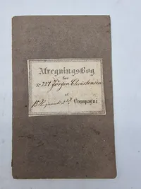 Sjældent originalt Lot med soldaterbog på 1864 soldat